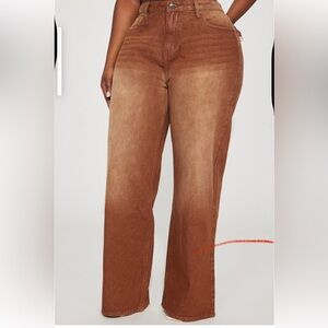 Amber 90s Brown Tint Jeans
